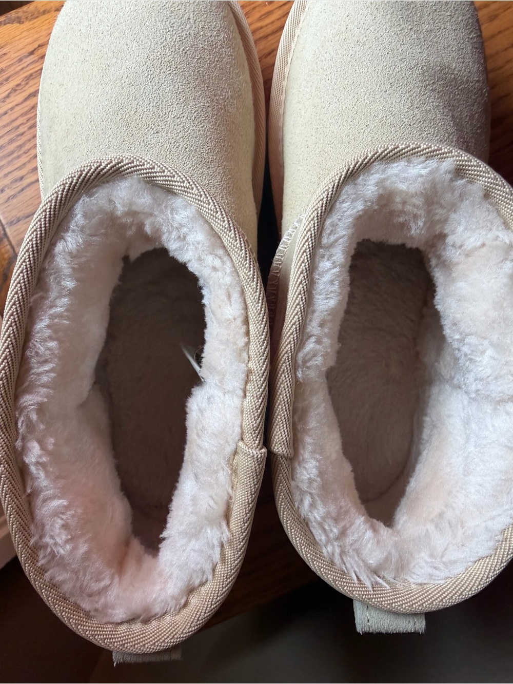 Cozy Cushionaire Platform Ankle Boots light beige  size 8 - Picture 3 of 8